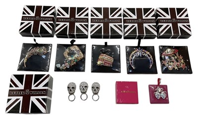 Lot 1648 - BUTLER & WILSON; six assorted boxed costume...