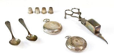 Lot 592 - A hallmarked silver full hunter pocket watch...