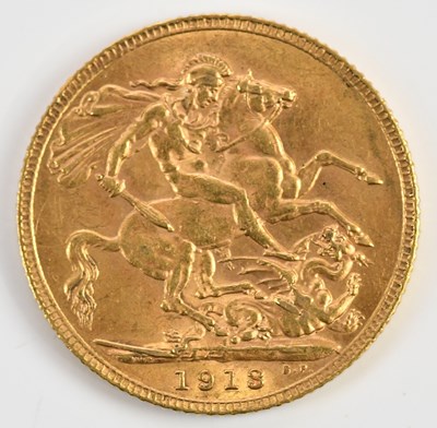 Lot 1504 - A George V full sovereign, 1913.