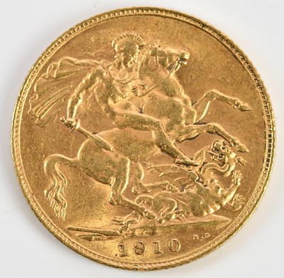 Lot 1505 - An Edward VII full sovereign, 1910.