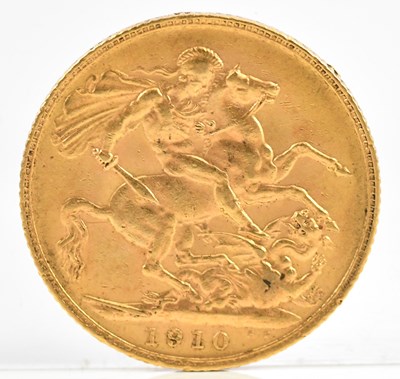 Lot 1511 - An Edward VII full sovereign, 1910.