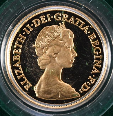 Lot 1512 - An Elizabeth II proof full sovereign, 1980,...
