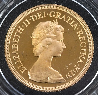 Lot 1513 - An Elizabeth II proof full sovereign, 1979,...