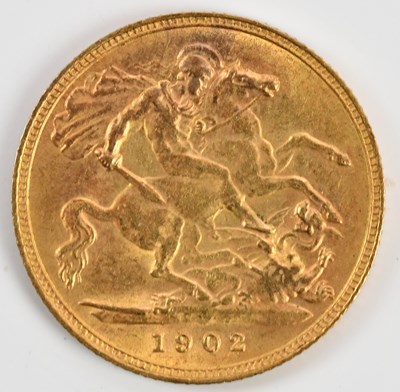 Lot 1481 - An Edward VII half sovereign, 1902.