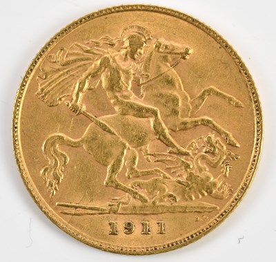 Lot 1482 - A George V half sovereign, 1911.