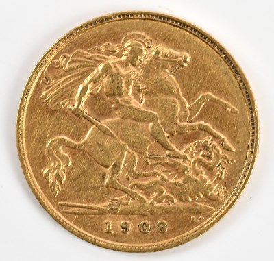 Lot 1485 - An Edward VII half sovereign, 1908.