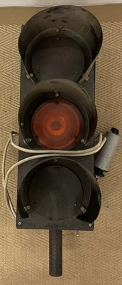Lot 133 - A traffic light, the top part of a portable...