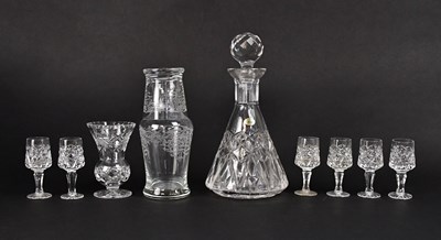 Lot 312 - A Turone Crystal 'Doonaree' conical decanter...