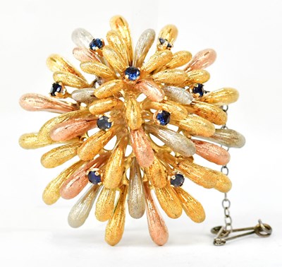 Lot 826 - HENRY JAMES HULBERT; a 1970s three-colour 18ct...