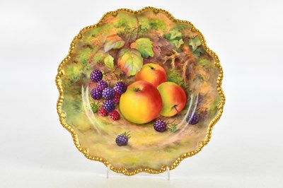 Lot 1647 - THOMAS LOCKYER FOR ROYAL WORCESTER; a hand...
