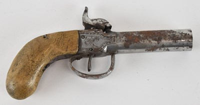 Lot 402 - An early 20th century percussion cap revolver,...