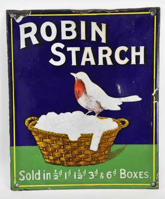 Lot 292 - A vintage enamelled advertising sign, 'Robin...