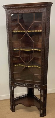 Lot 685 - A late 19th century mahogany Chippendale...