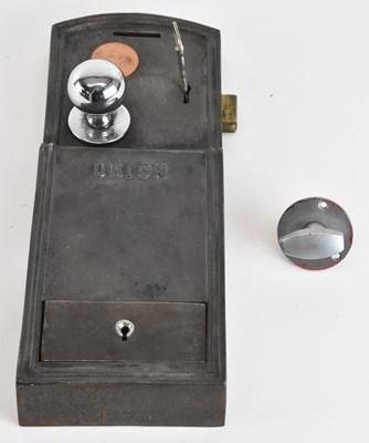 Lot 330 - UNION LOCK; a 1950s cast iron 'Spend a Penny'...