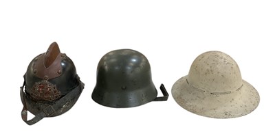 Lot 396 - A German WWII Third Reich SS military helmet,...