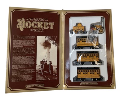 Lot 590 - HORNBY RAILWAYS; a cased Stephenson's Rocket...