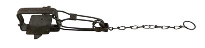 Lot 347 - A vintage cast iron animal trap.