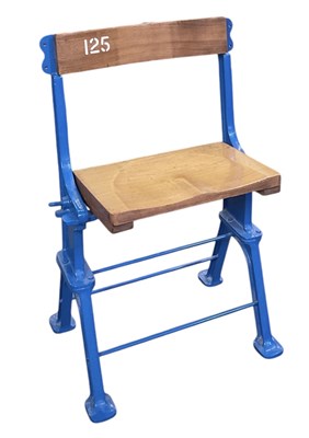 Lot 470 - CHELSEA FOOTBALL CLUB; a stadium chair from...