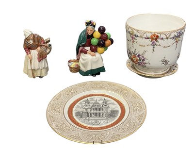 Lot 678 - KPM; a German hand painted porcelain gilt...