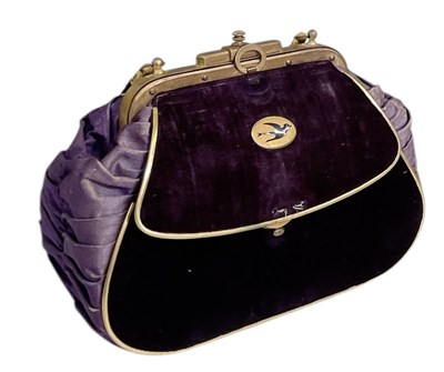Lot 344 - A Victorian purple velvet and silk lady's...