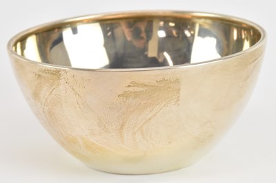 Lot 1133 - A Swedish silver circular bowl, inscribed to...