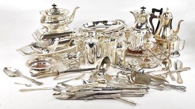 Lot 1002 - A large quantity of assorted silver plate...