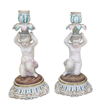 Lot 675 - A pair of late 19th/early 20th century...
