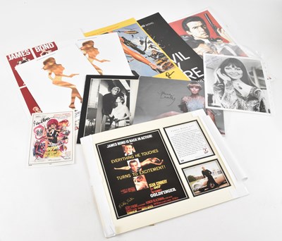 Lot 1733 - JAMES BOND; a collection of signed ephemera,...