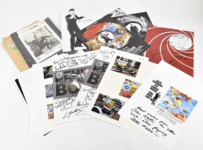 Lot 1734 - JAMES BOND; five photographic A4 pictures of...