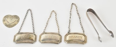 Lot 1183 - Two mid 20th century hallmarked silver...