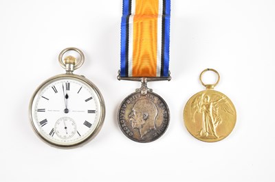 Lot 539 - A hallmarked silver open face crown wind...