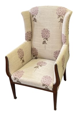 Lot 43 - An Edwardian mahogany and satinwood...
