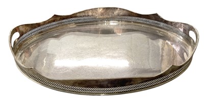 Lot 1020 - A large early 20th century oval twin handled...