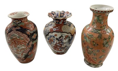 Lot 814 - An early 20th century Japanese baluster form...