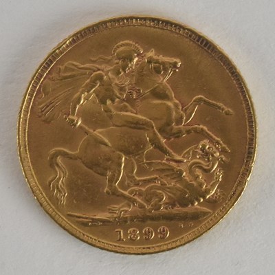 Lot 1679 - A Victoria full sovereign, 1899.