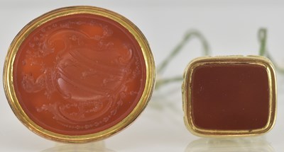 Lot 1199 - An early to mid 19th century yellow metal...
