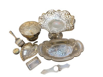 Lot 1018 - A small group of silver plate including a...