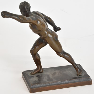 Lot 757 - A small late 19th century bronze figure of the...