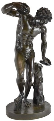Lot 725 - AFTER ISAAK DUCHEMIN; a large bronze figure of...
