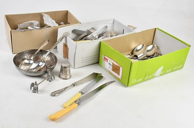 Lot 1024 - A large quantity of assorted silver plated...