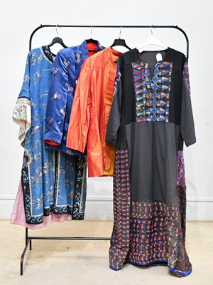 Lot 732 - An original 1920s blue Chinese silk kimono,...