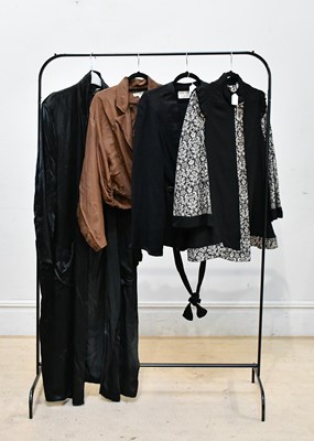 Lot 768 - OSSIE CLARK; an original 1960s black silk and...