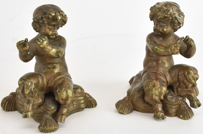 Lot 755 - A pair of late 19th century gilt bronze...