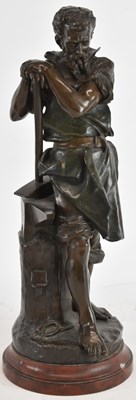 Lot 739 - AFTER CARLO NICOLI; a bronze figure of a...