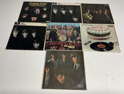 Lot 2435 - THE BEATLES/THE ROLLING STONES; Seven albums...