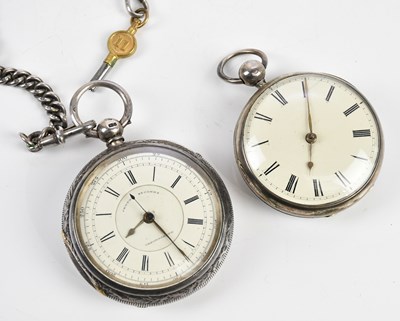 Lot 529 - A Victorian hallmarked silver key wind open...