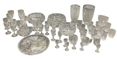 Lot 695 - A large collection of assorted cut and crystal...