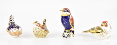 Lot 1539 - ROYAL CROWN DERBY; four animal form...