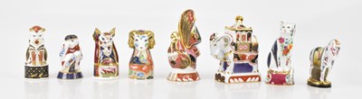 Lot 1604 - ROYAL WORCESTER; eight candle snuffers from...
