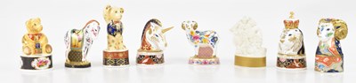 Lot 1605 - ROYAL WORCESTER; eight candle snuffers,...